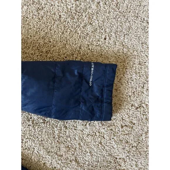 Columbia Woman’s Mighty Lite Hooded Omni Heat Jacket Size XS Dark Blue - Picture 2 of 6